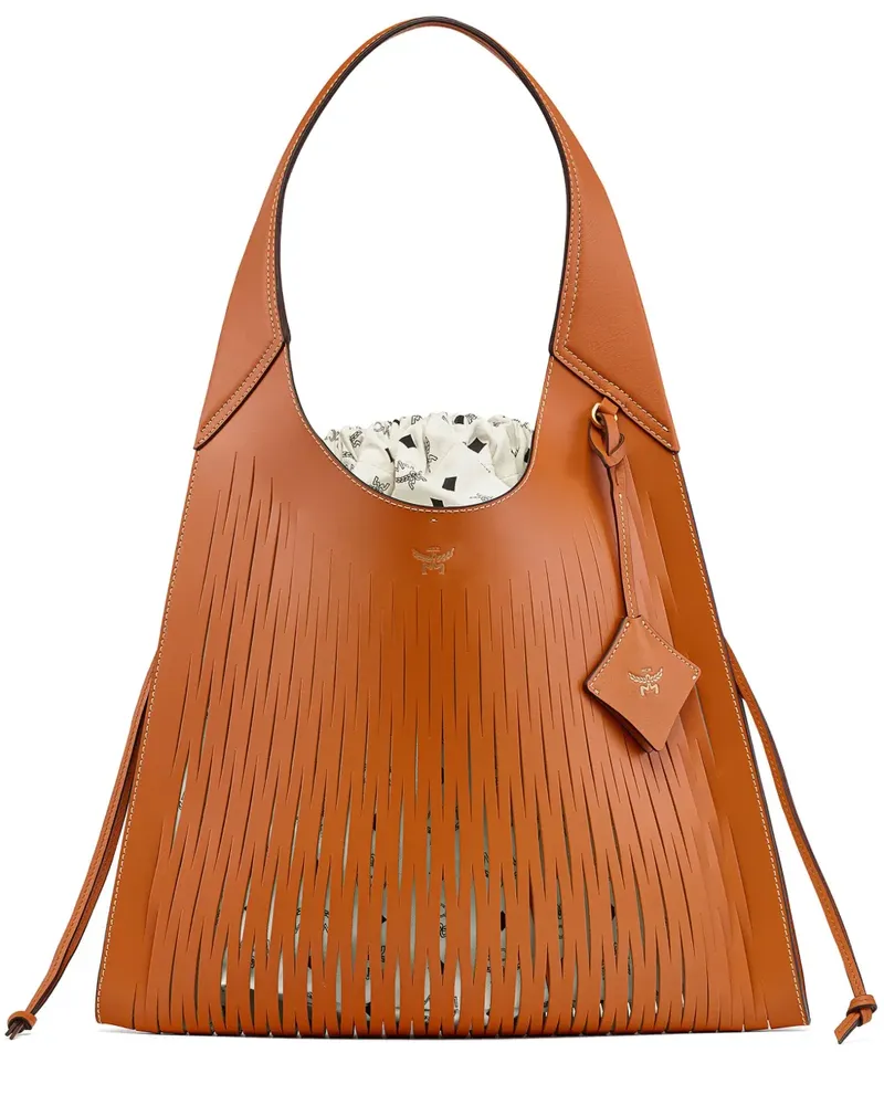 MCM Aren Schultertasche - Braun Braun