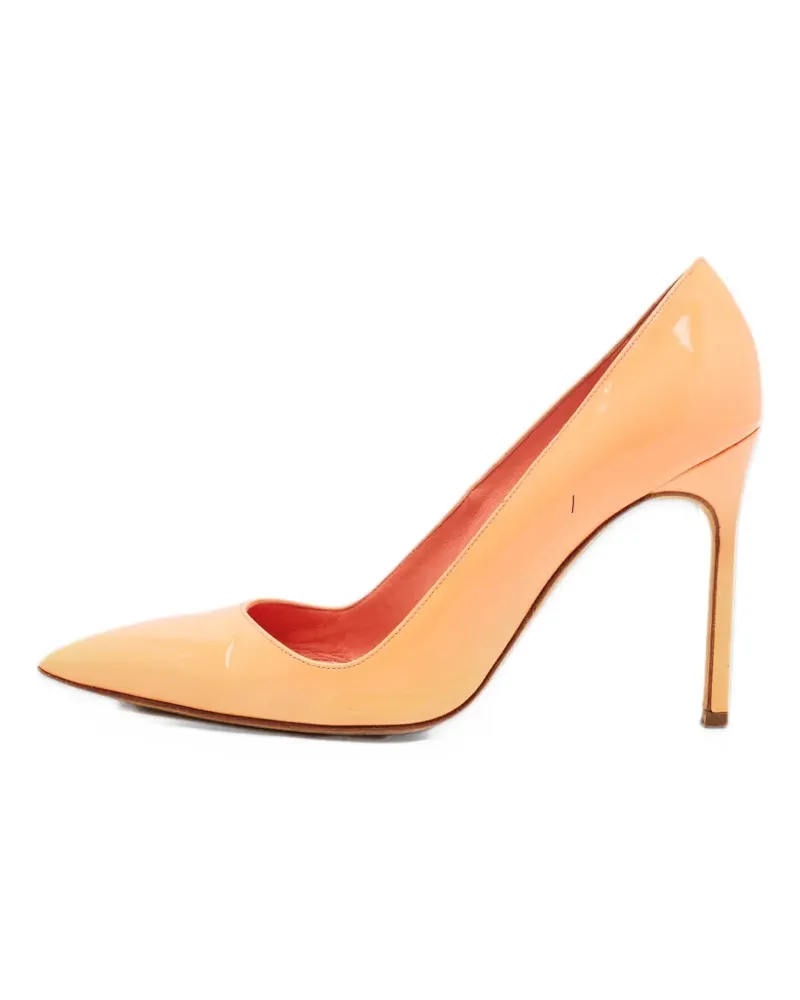 Manolo Blahnik BB pointed-toe pumps - Orange Orange