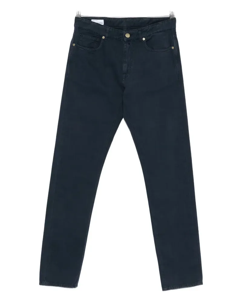 Incotex logo-appliqué trousers - Blau Blau