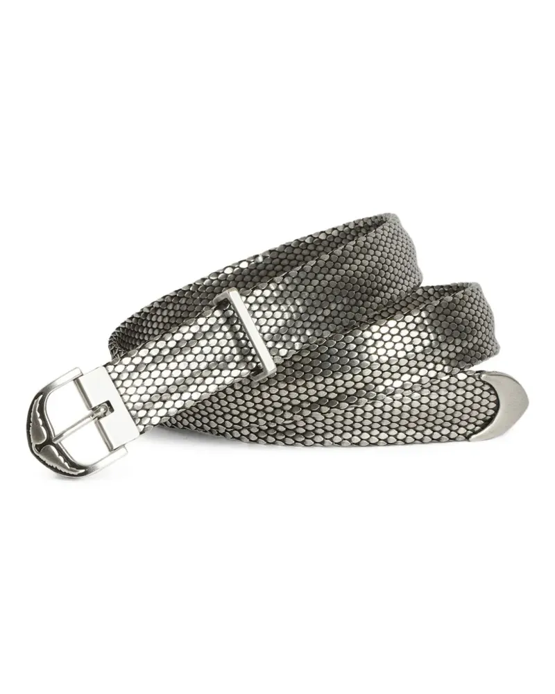 Zadig & Voltaire Rise Mesh-Gürtel - Silber Silber