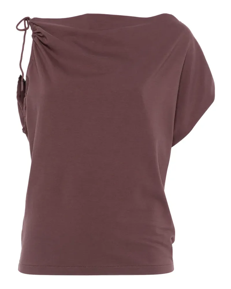 Alpha Studio tie-DETAIL top - Braun Braun