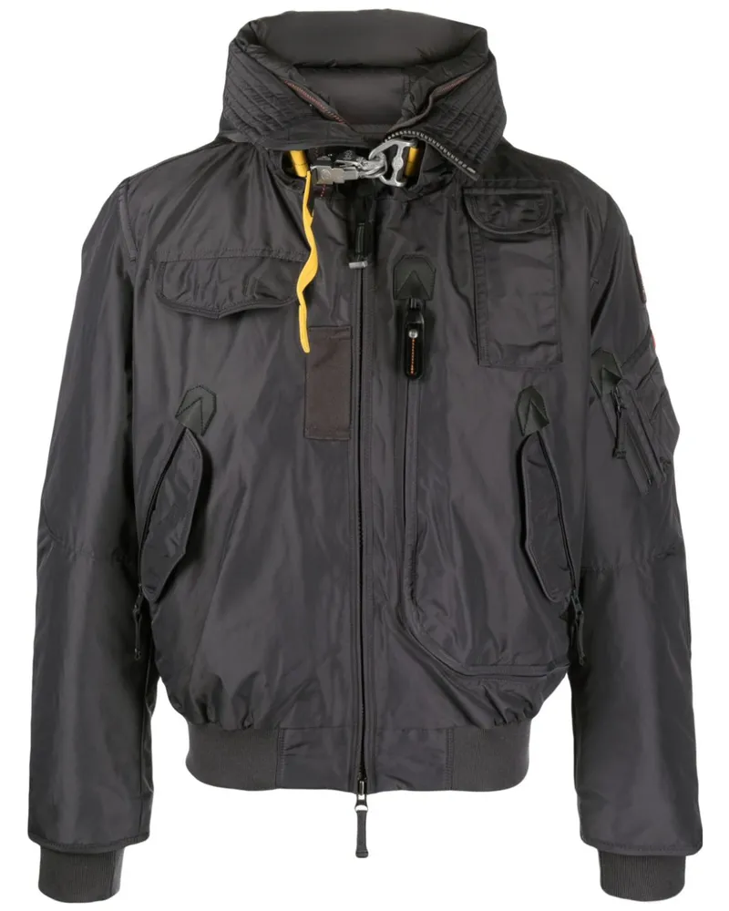 Parajumpers Kapuzenjacke mit Logo-Patch - Grau Grau