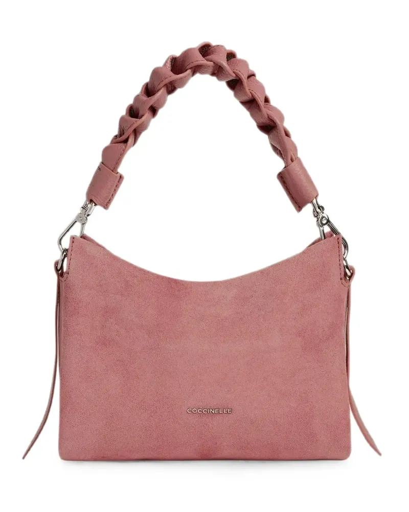 Coccinelle small Boheme suede tote bag - Rosa Rosa
