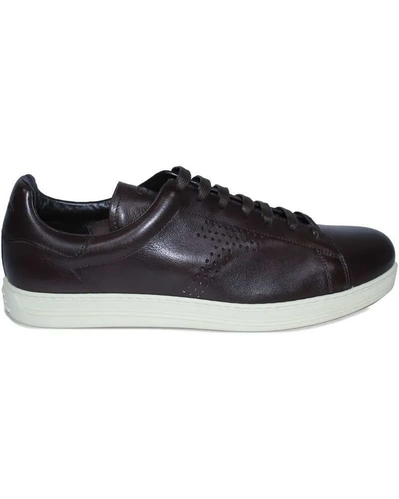 Tom Ford Sneakers mit perforiertem Detail - Braun Braun