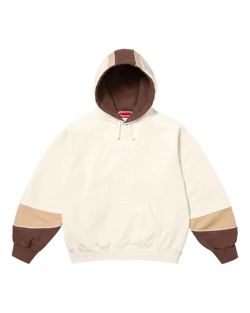 Supreme Being paneled hoodie - Nude Nude