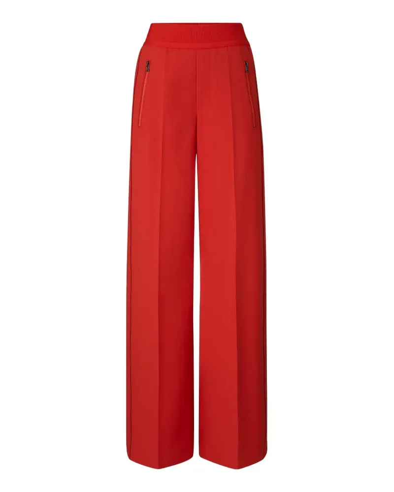Bogner Ilvy weite Hose aus Logo-Jacquard mit Paspeln - Rot Rot