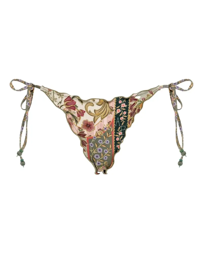 AGUA BENDITA Bikini mit Blumen-Print - Grün Grün