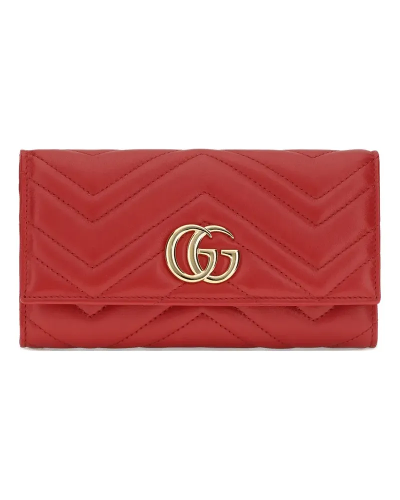 Gucci GG Marmont continental quilted wallet - Rot Rot
