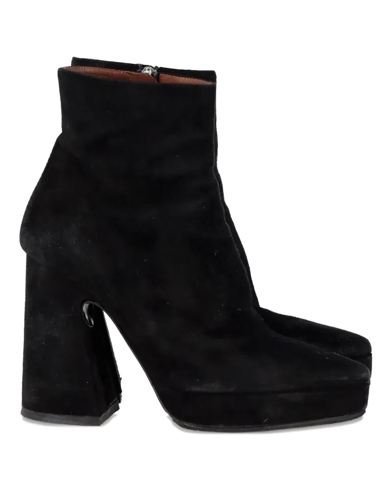 Proenza Schouler platform block heel boots - Schwarz Schwarz