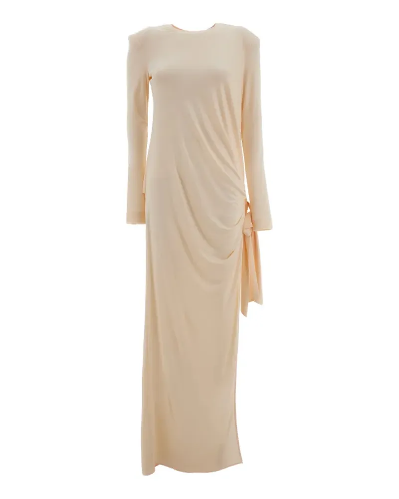 ATTICO Drapiertes Kleid mit Seitenschlitz - Nude Nude
