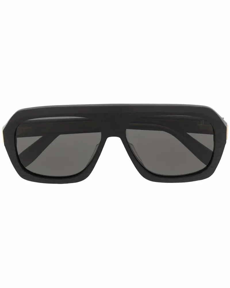 Dunhill Strukturierte Pilotenbrille - Schwarz Schwarz