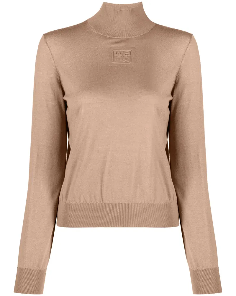 Alexander Wang Pullover mit Logo - Braun Braun