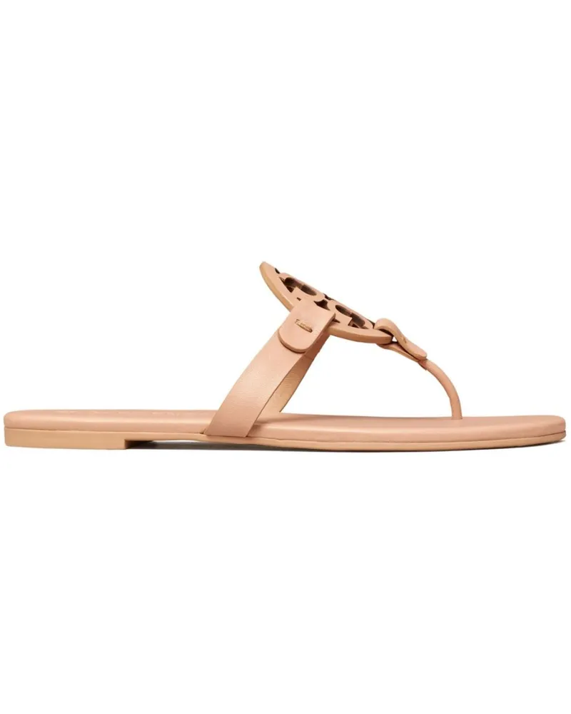 Tory Burch Pantoletten mit Logo-Schild - Braun Braun