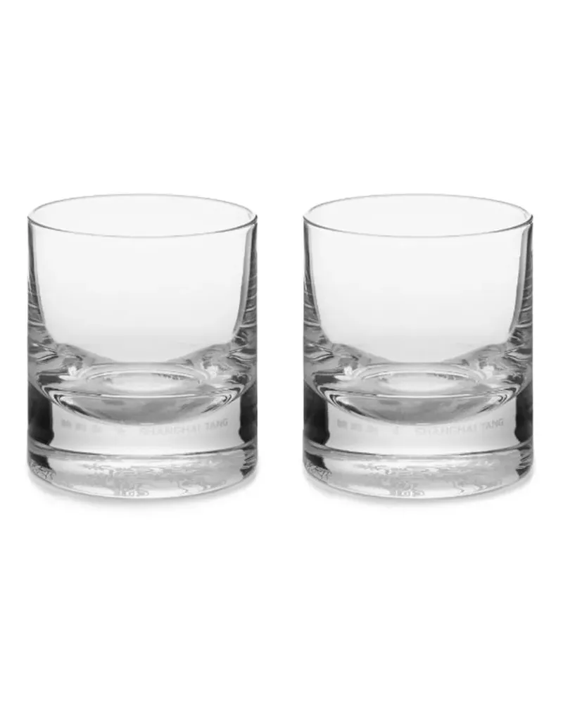 Shanghai Tang Tang Dragon Whiskeyglas - Weiß Weiß