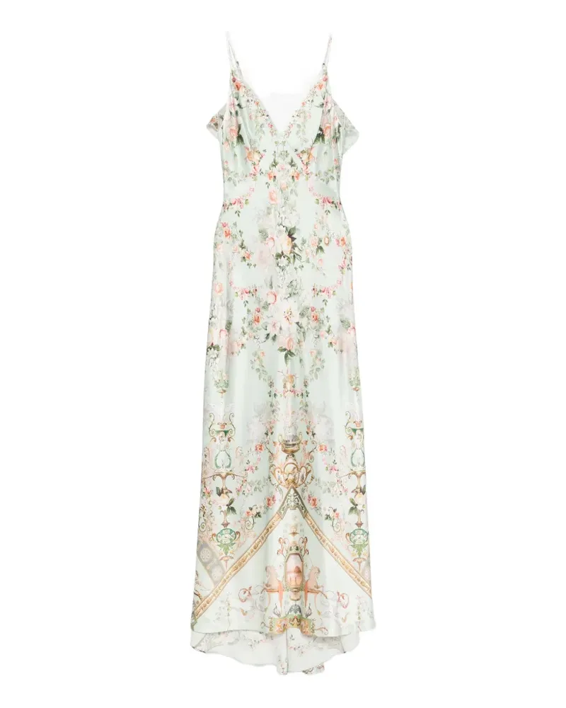Camilla floral-print sleeveless maxi dress - Grün Grün
