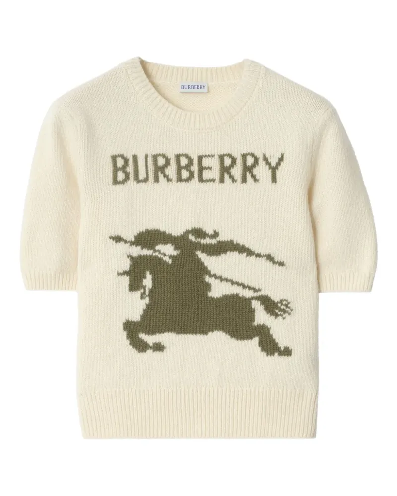 Burberry T-Shirt mit Ritteremblem - Nude Nude