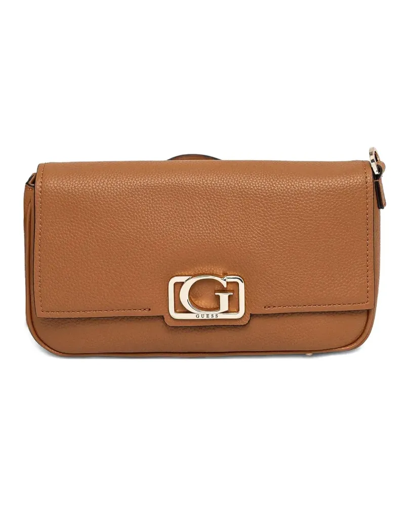 Guess Umhängetasche mit Logo-Schild - Braun Braun