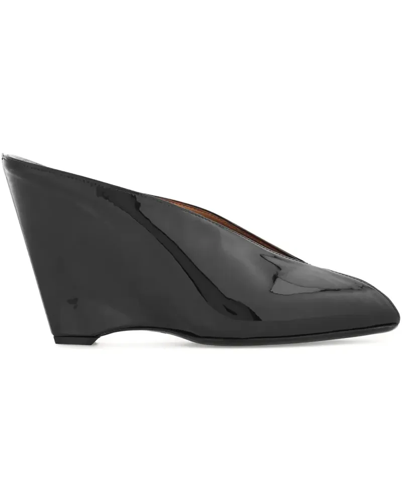 Ferragamo Peeptoe-Pumps mit Wedge-Absatz - Schwarz Schwarz