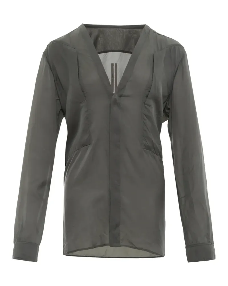 Rick Owens V-neck semi-sheer top - Grün Grün