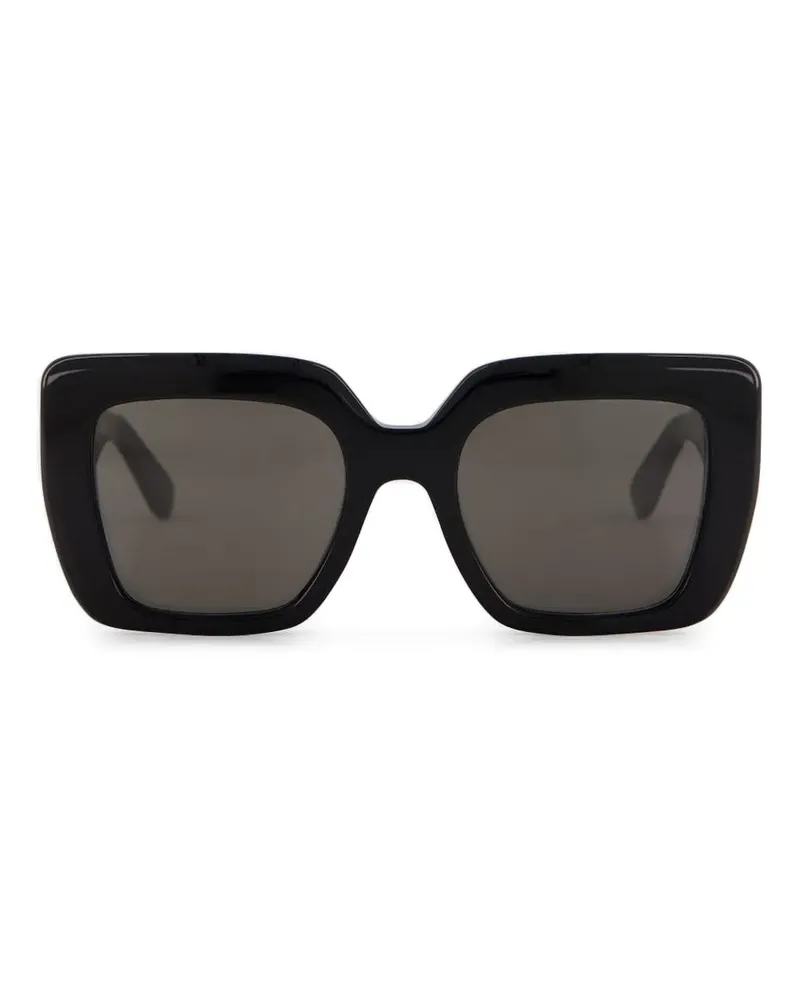 Emmanuelle Khanh Foxy Sonnenbrille mit eckigem Gestell - Schwarz Schwarz
