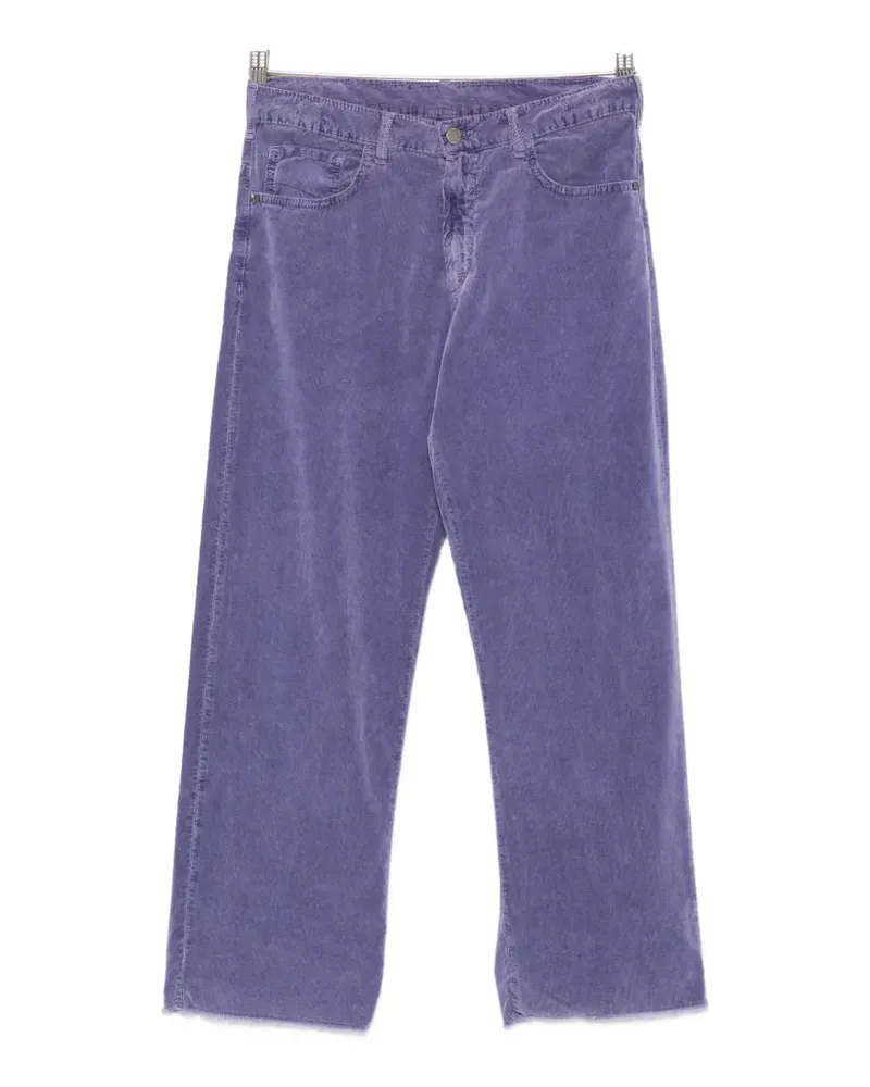 Massimo Alba corduroy raw-cut jeans - Violett Violett