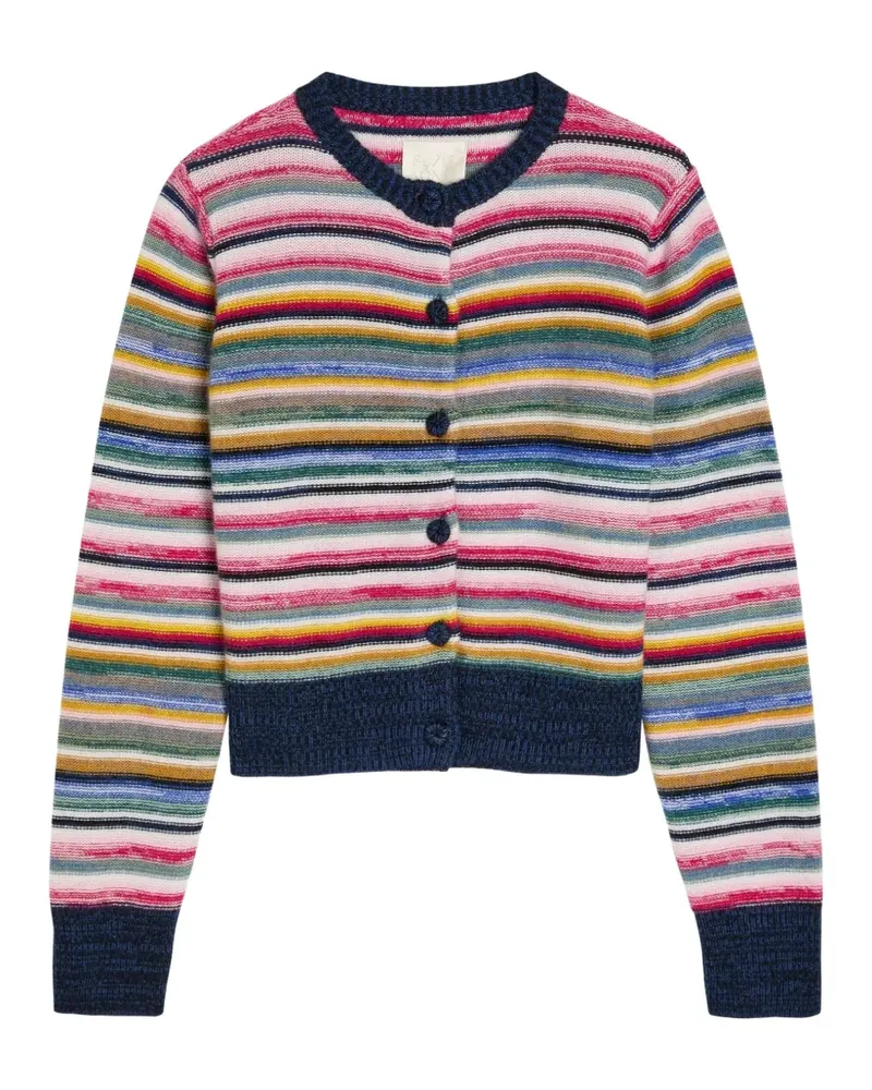 Suzie Kondi Kandria marled striped cardigan - Rosa Rosa