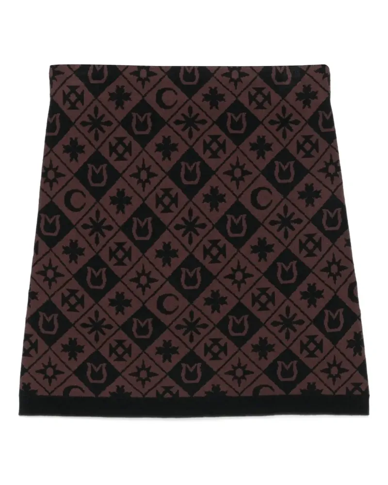 Nanushka Geometrisch gemusterter Minirock - Braun Braun