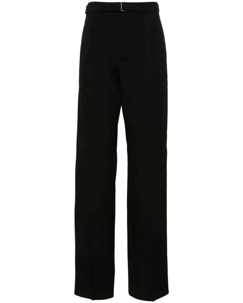 Lanvin Hose mit Faltendetail - Schwarz Schwarz