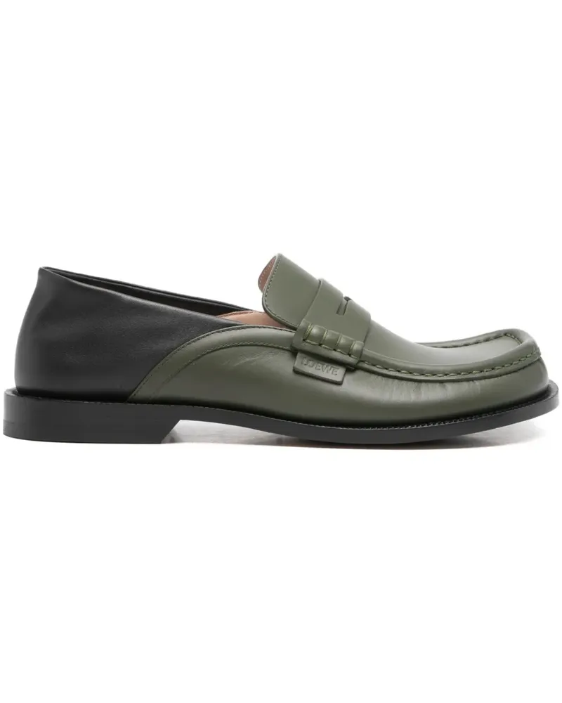 Loewe Loafer mit Einsätzen - Grün Grün