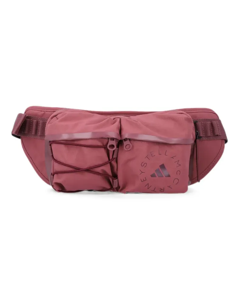adidas logo-print bungee-cord belt bag - Rot Rot