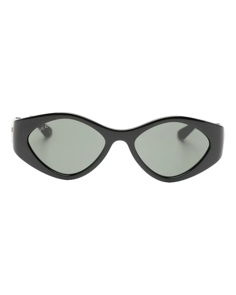 Gucci Interlocking G cat-eye sunglasses - Schwarz Schwarz