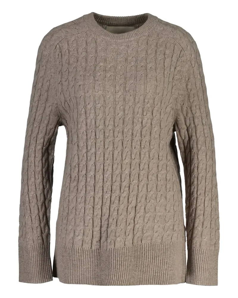 Gant Pullover mit Zopfmuster - Nude Nude