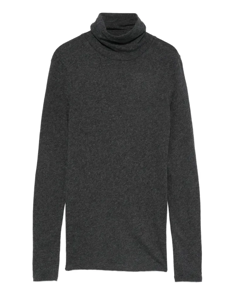 Majestic Pullover mit Rollkragen - Grau Grau