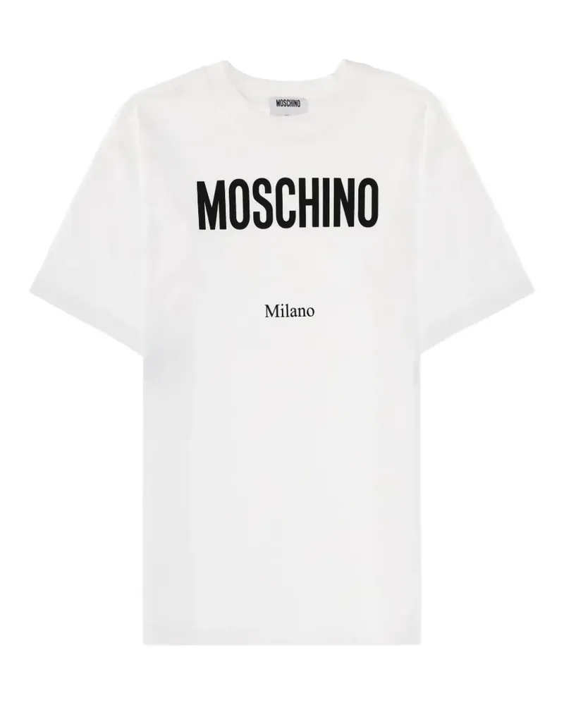 Moschino logo-print T-shirt - Weiß Weiß