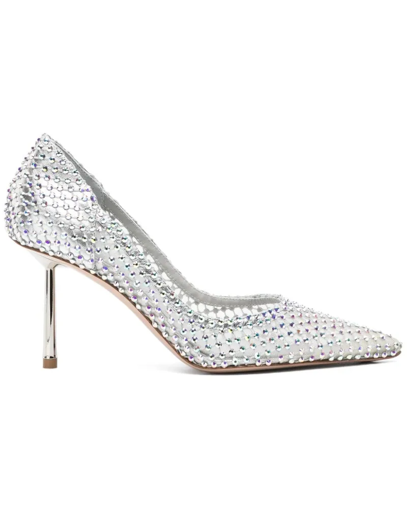 Le Silla Gilda Pumps mit Kristallen 90mm - Silber Silber