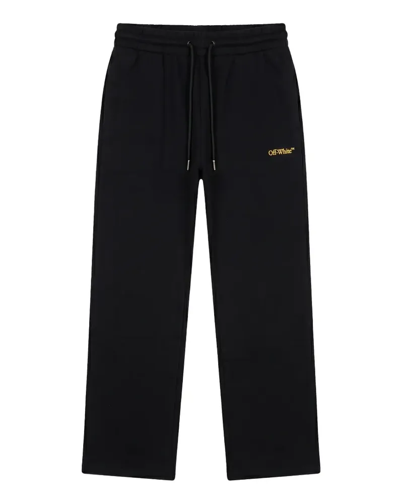 OFF-WHITE logo-print track pants - Schwarz Schwarz
