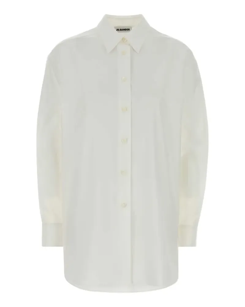 Jil Sander poplin long-sleeve shirt - Weiß Weiß