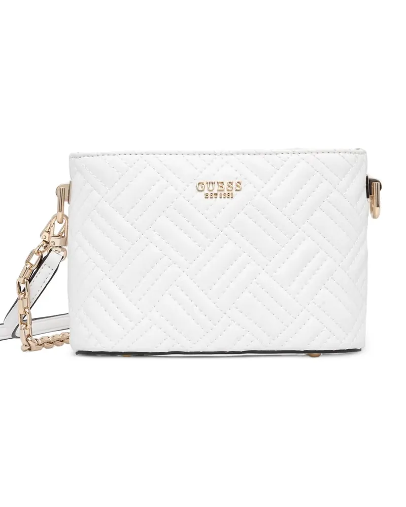 Guess Gesteppte Schultertasche - Weiß Weiß