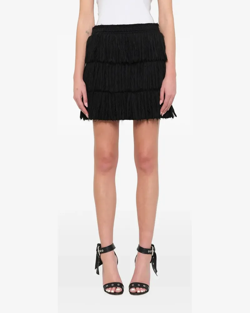 Lanvin fringed skirt - Schwarz Schwarz
