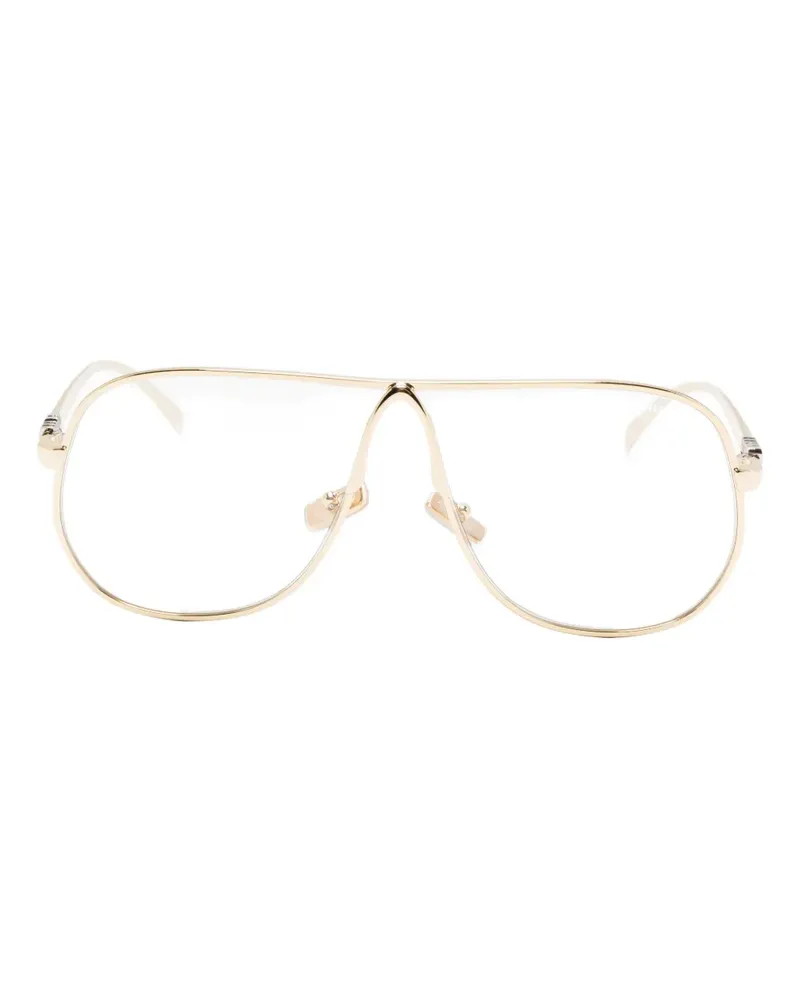Miu Miu Brille mit ovalem Gestell - Gold Gold