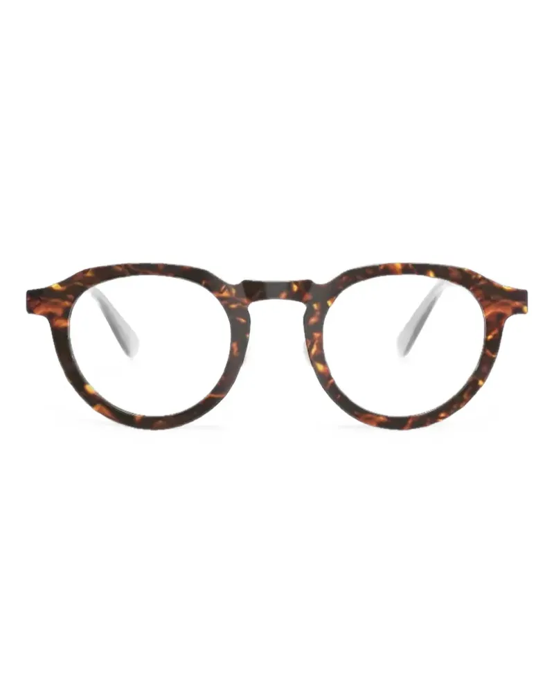 Lindberg Brille mit rundem Gestell - Braun Braun