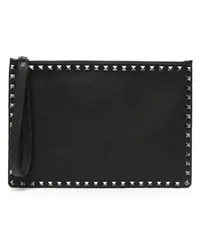 Valentino Garavani Rockstud Clutch Schwarz