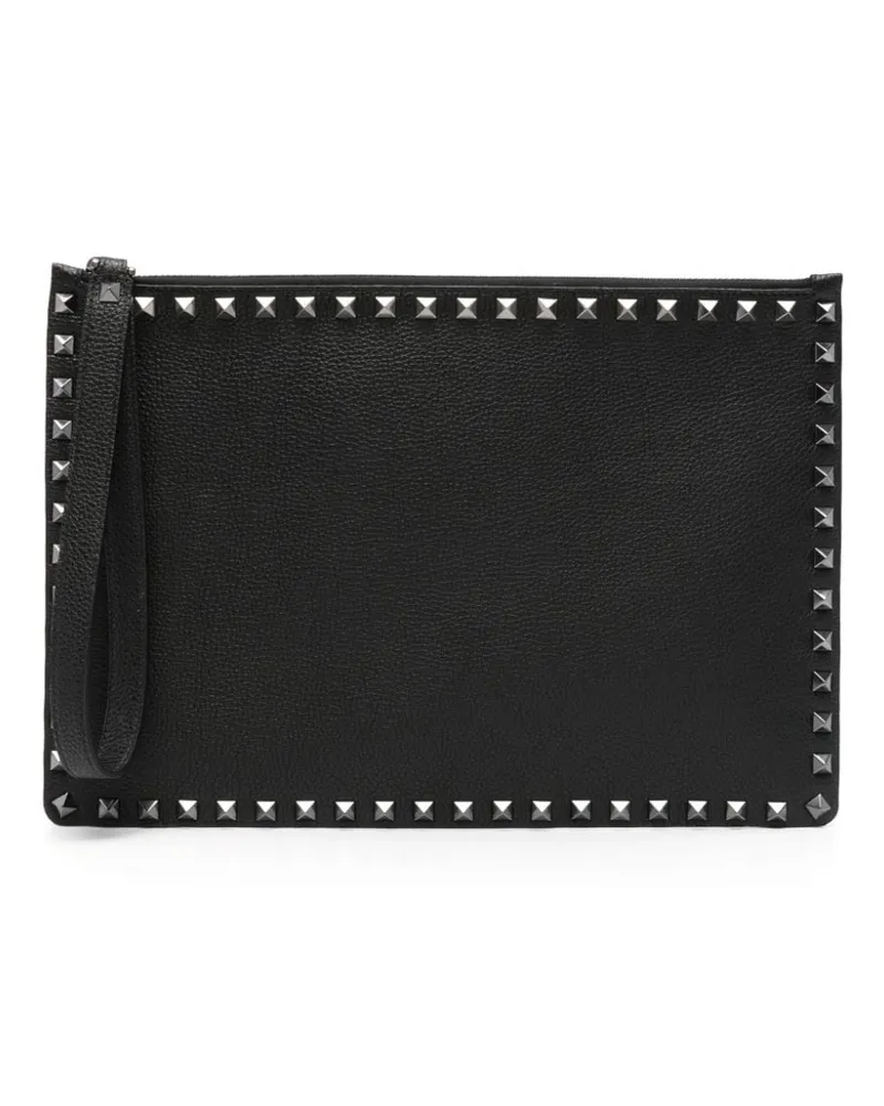 Valentino Garavani Rockstud Clutch Schwarz