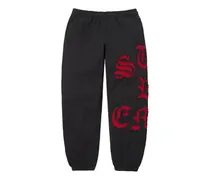 Jogginghose mit Logo-Print - Schwarz