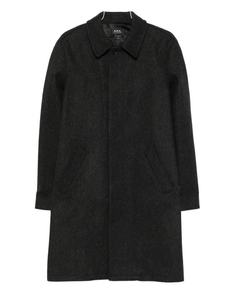 A.P.C. Mantel mit eingefasster Tasche - Grau Grau