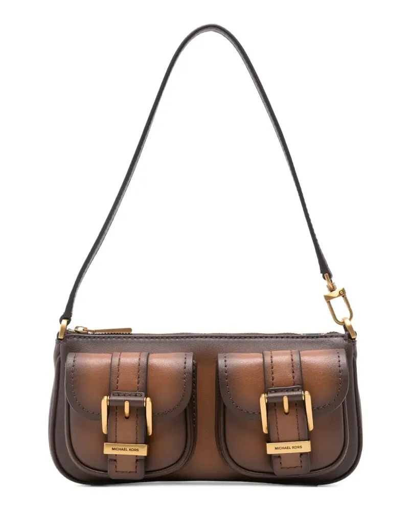 Michael Kors buckle-detail pocket shoulder bag - Braun Braun