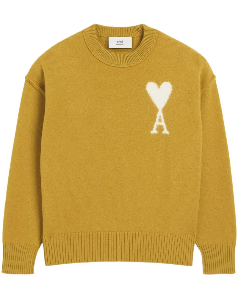 AMI Paris Ami de Coeur Pullover - Gelb Gelb
