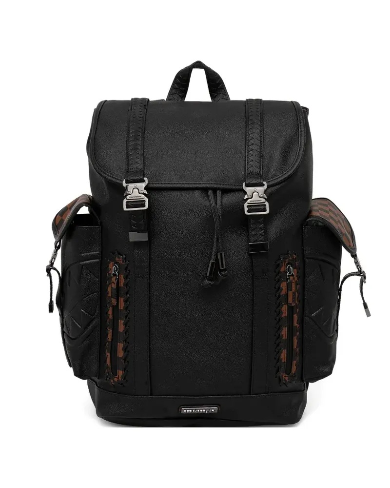 Sprayground Rucksack mit Logo-Schild - Schwarz Schwarz