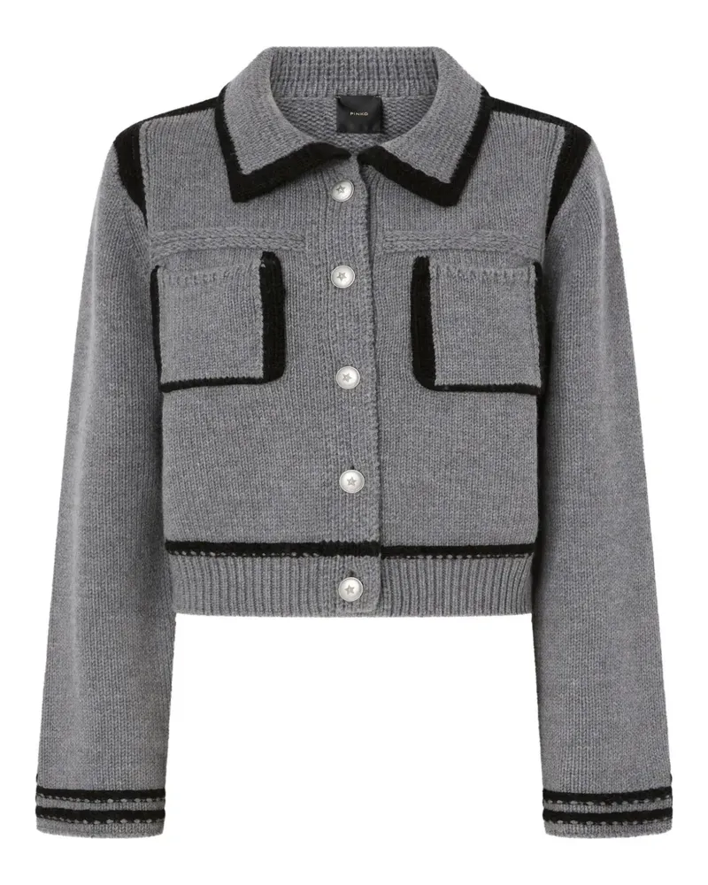 Pinko Cardigan mit Knöpfen - Grau Grau