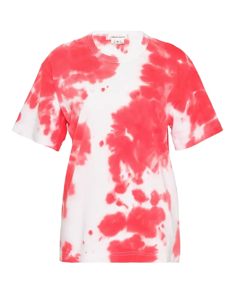 Comme des Garçons T-Shirt mit Batikmuster - Rot Rot